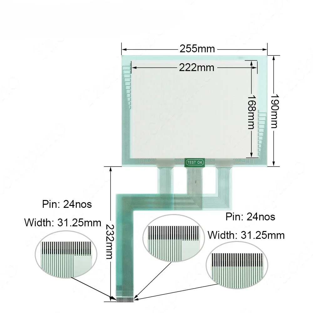 QPI31200C2P-A Touch Screen for GE Fanuc QPI31200C2P-B Quick Panel