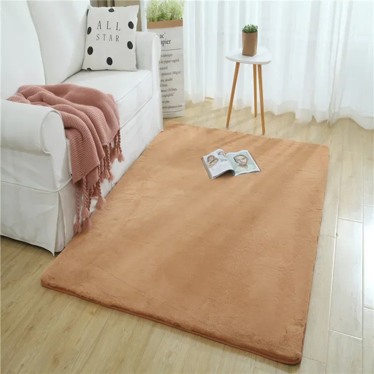 Imitation Rabbit Hair Carpet Bedroom Bed Blanket Household Thickened Dense Living Room Coffee Table Anti Rabbit Hair Carpet