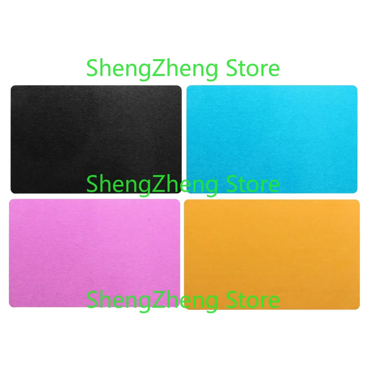 50Pcs 86x54x0.17mm Laser Marking Blank Business Card Name Cards Aluminum Alloy