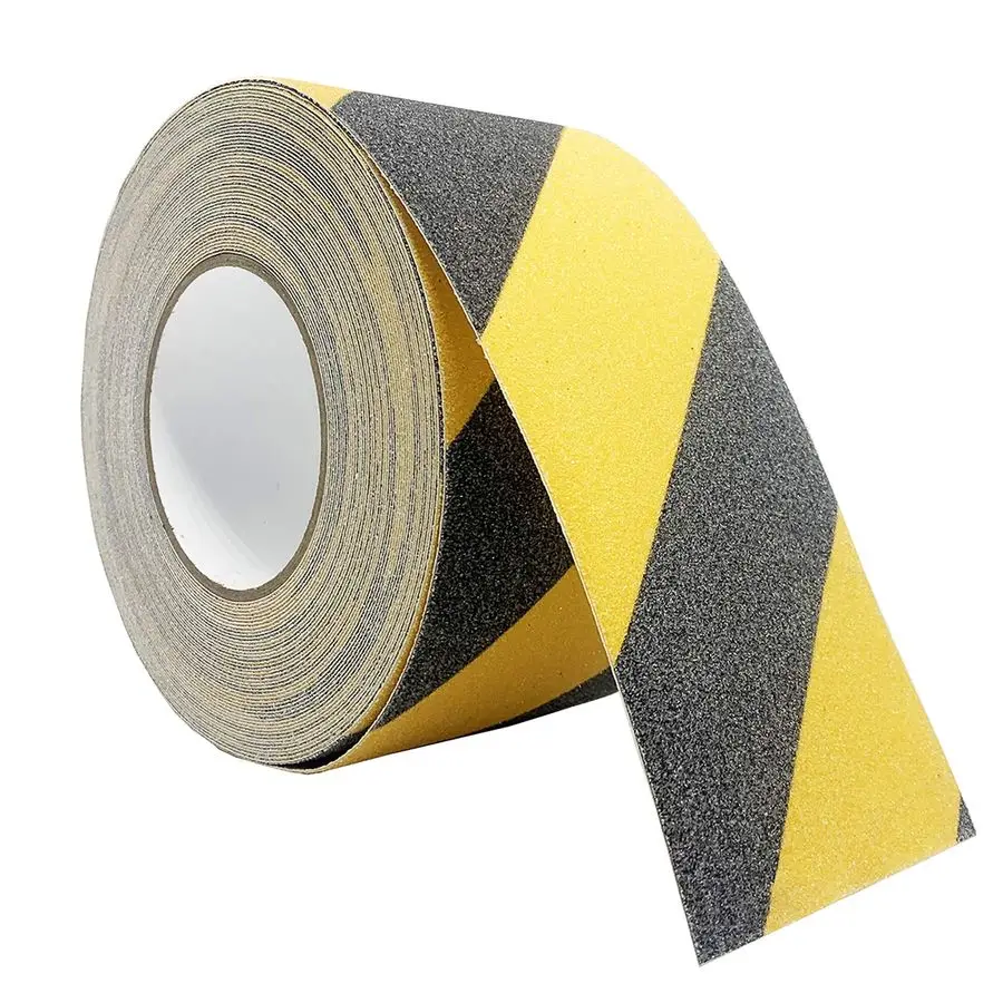 

Anti Slip Safety Grip Tape 4inx60ft Non Skid Tread Safety Tape with High Traction Grit Yellow amp Black Marking SelfAdhesive Tap