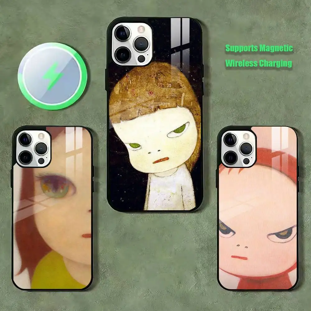 

Yoshimoto N-Nara Girl ART Phone Case For iPhone17,16,15,14,13,12,11 Plus,Pro Compatible with magnetic wireless charging