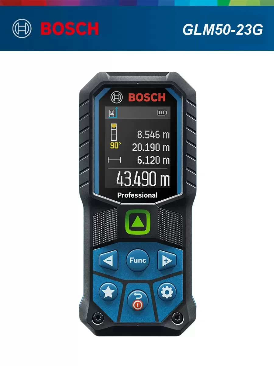 Bosch GLM4000 레이저 거리 측정기 디지털 레이저 거리 계량기, 40m 범위 고정밀 레이저 테이프 측정 도구