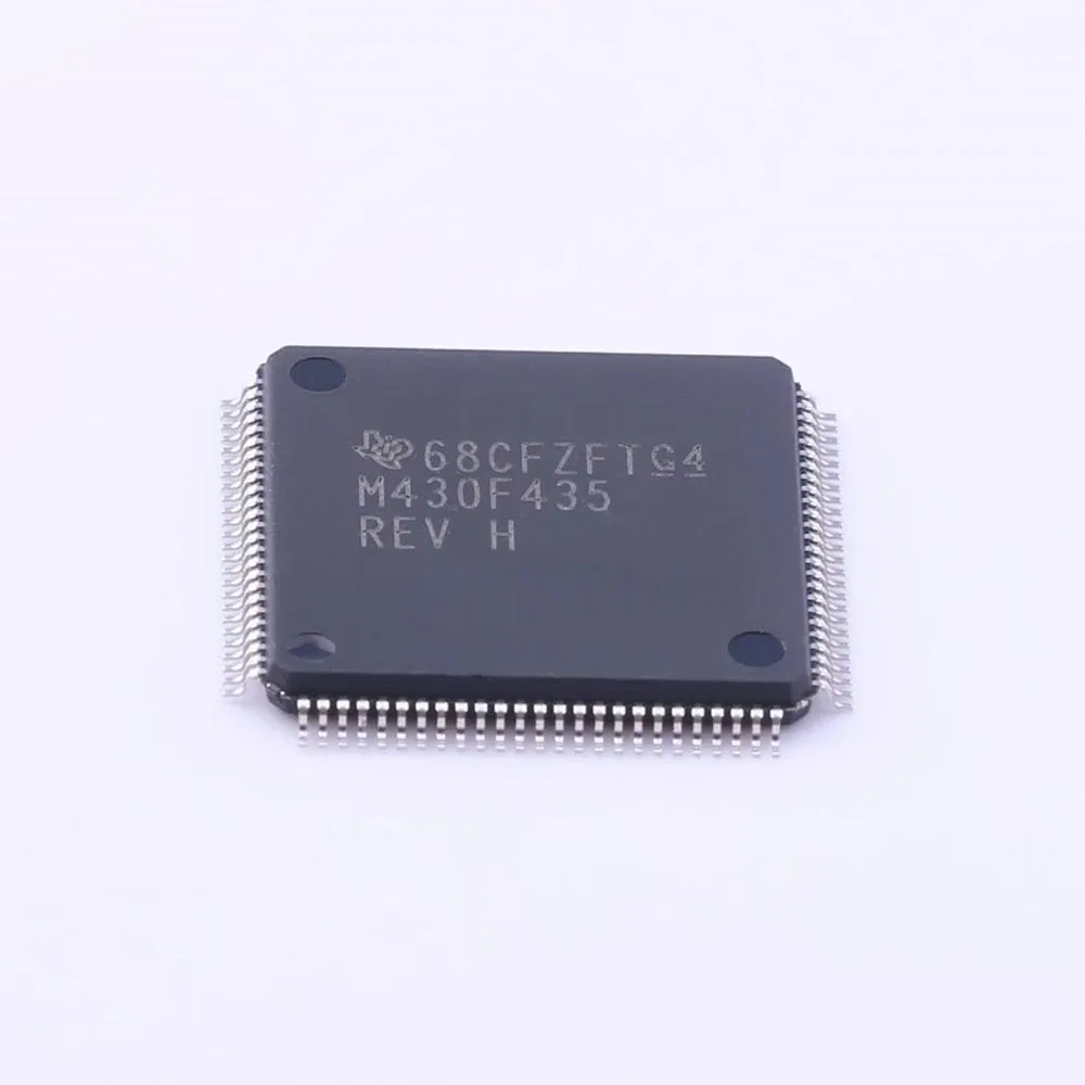 

MSP430F435IPZ 16 bit ultra low power microprocessor with 16kb flash memory, 512b ram, 12 ADC, USART and 160 Segment LCD