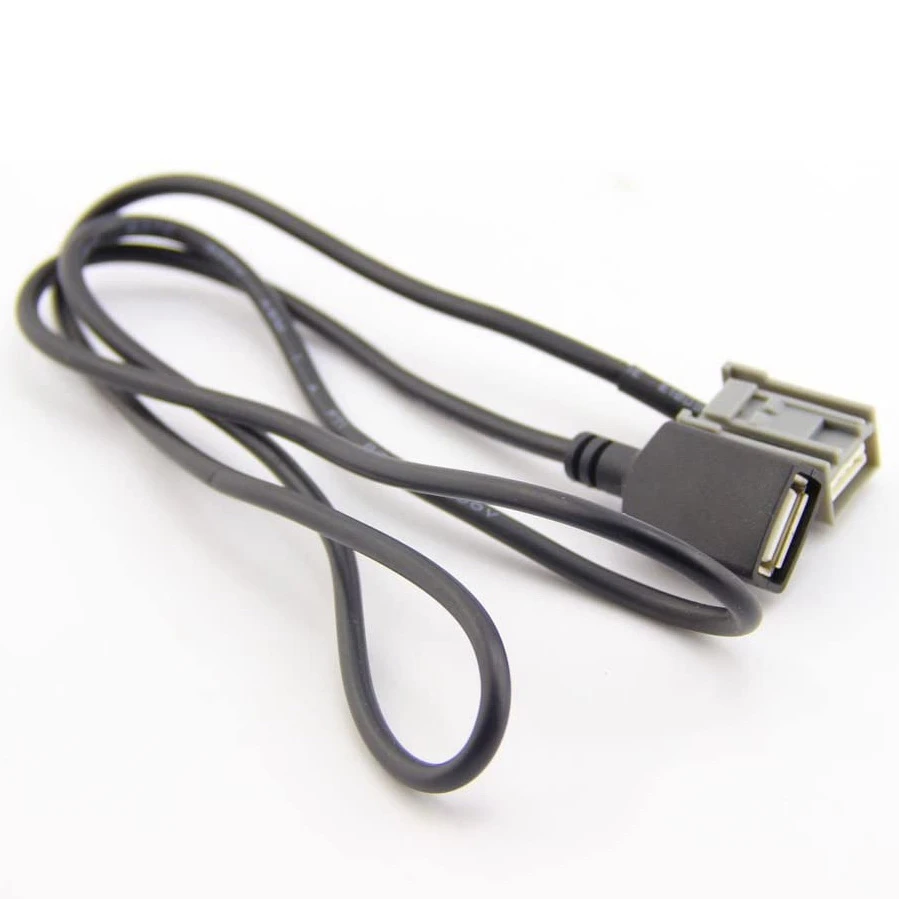 Car 90cm USB Female Port Cable AUX Adaptor Fit for 2008+ Onwards Honda Civic CRV Accord