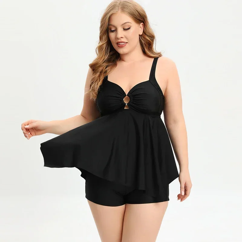 Maillot de bain surdimensionné pour femmes, Bikini fendu, Sexy, imprimé, col en v, bretelles, Kimono, Cover-up, boxeurs, GM2323, nouvelle collection 2024