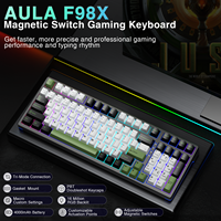 AULA F98X RGB Magnetic Switch Gaming Keyboard 2.4G/BT5.0/Wired Tri-Mode Connection Hot-swappable Adjustable Trigger For E-Sports