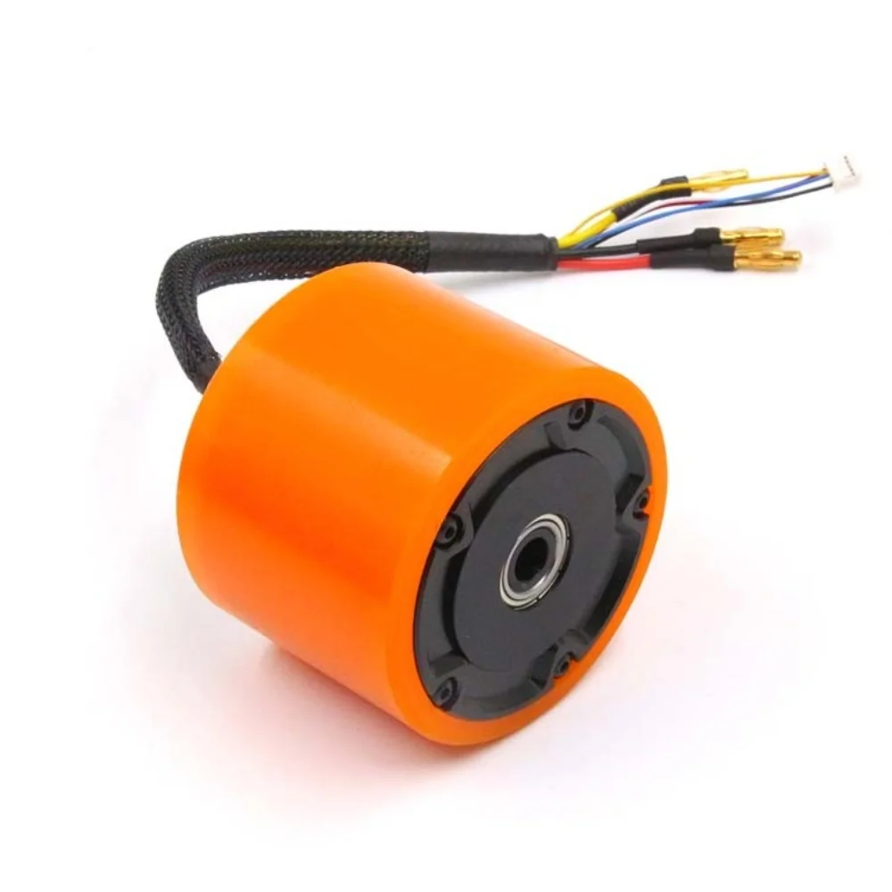 

RC Hobby H4131 90KV 58KV Brushless Sensored 7055 7052 70mm Wheel Hub Wheel Skin Motor for Electric Skateboard