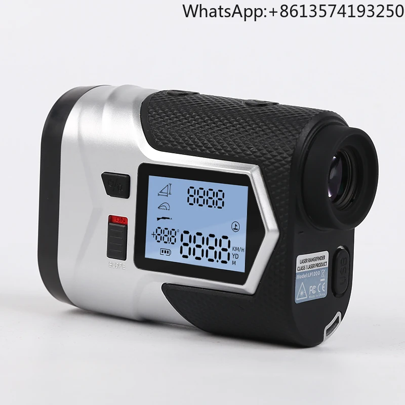 

Rechargeable Laser Golf Rangefinder 650m With Slope Adjusted Flag-Lock Vibration Distance Meter Outdoor