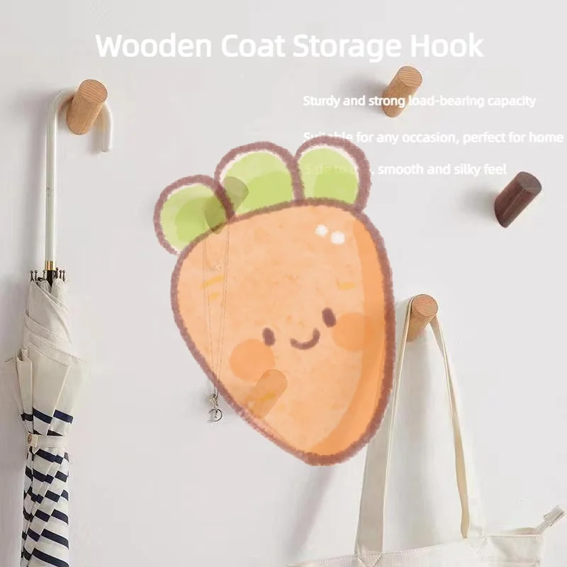 

Настенная вешалка, деревянный крючок, держатель из бука, вешалка для ключей в ванной комнате, декоративный крючок для кухонной двери, аксессуары для дома, организация гаджетов