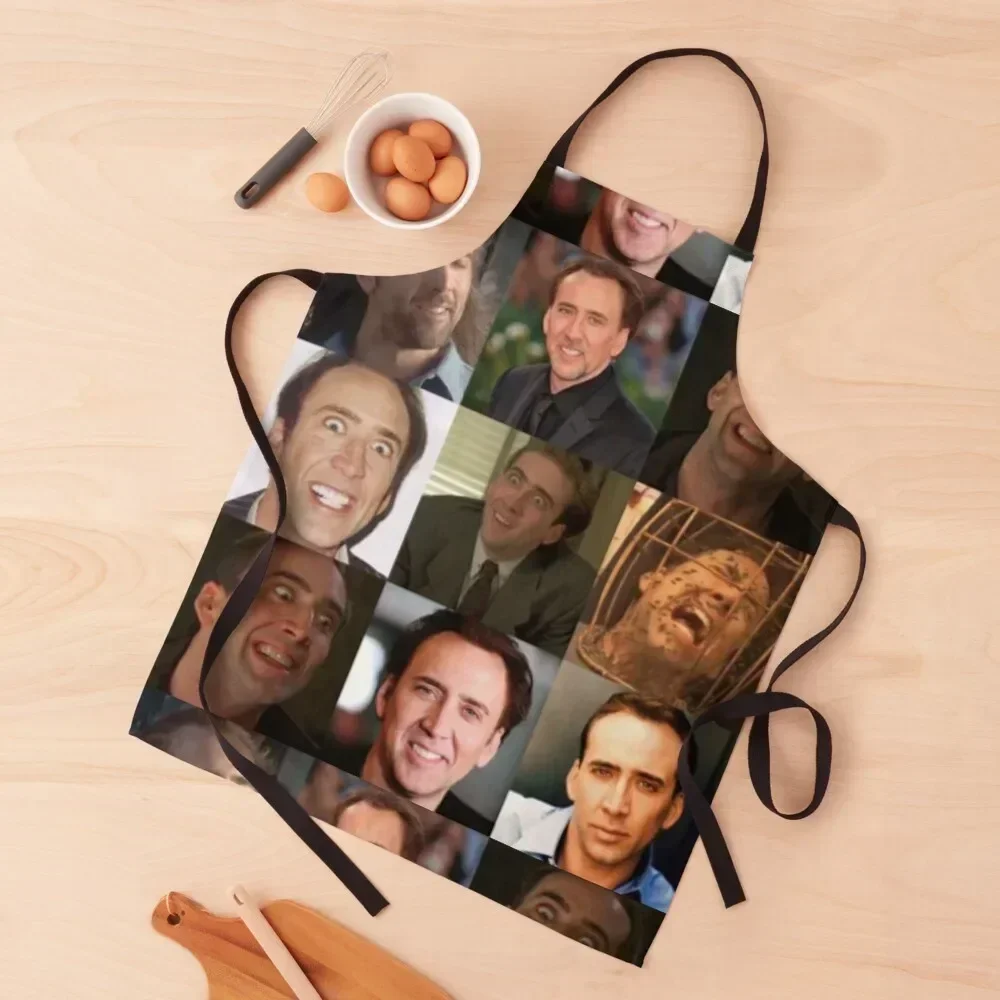 

Nicolas Cage Apron with personal logo Chef Uniform kitchen girl waterproof for women Apron