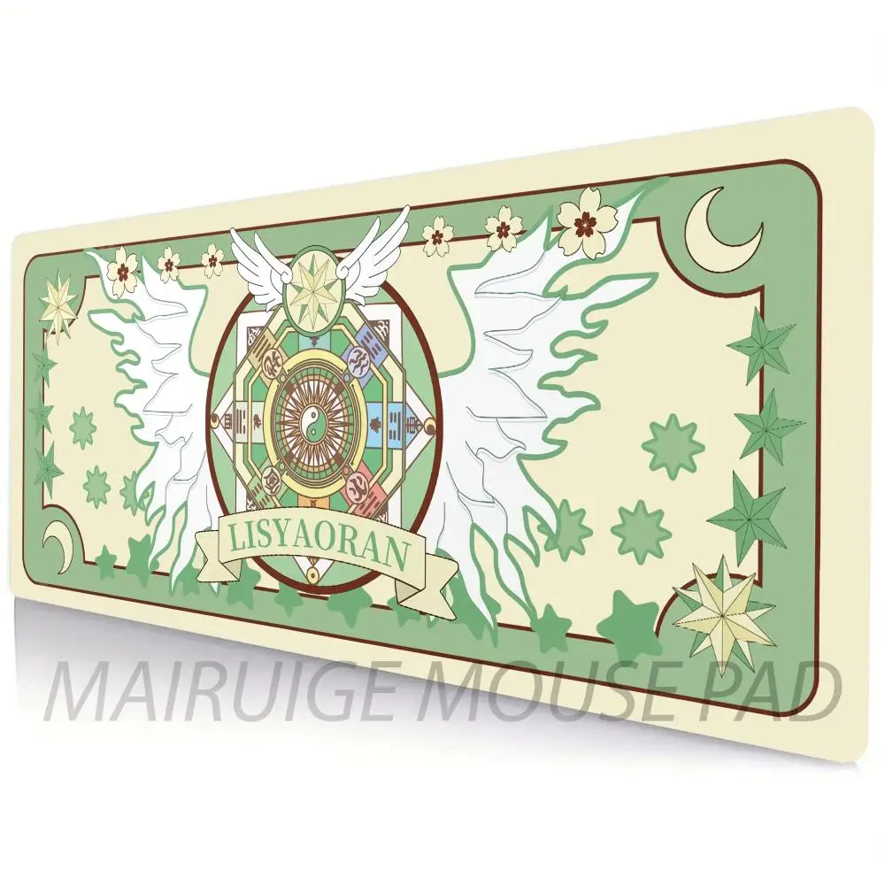 

Magic Sakura Card Design Mouse Pad Game Mat Large Computer Offices Mousepad Non-slip for MTG DTCG CCG RPG Trading Card Desk Mats