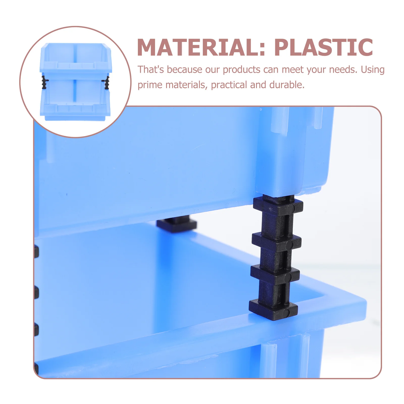 

1Set Durable Plastic Warehouse Boxes Nesting Shelf Bin Boxes Storage Containers for Parts Accessories Storage Bins