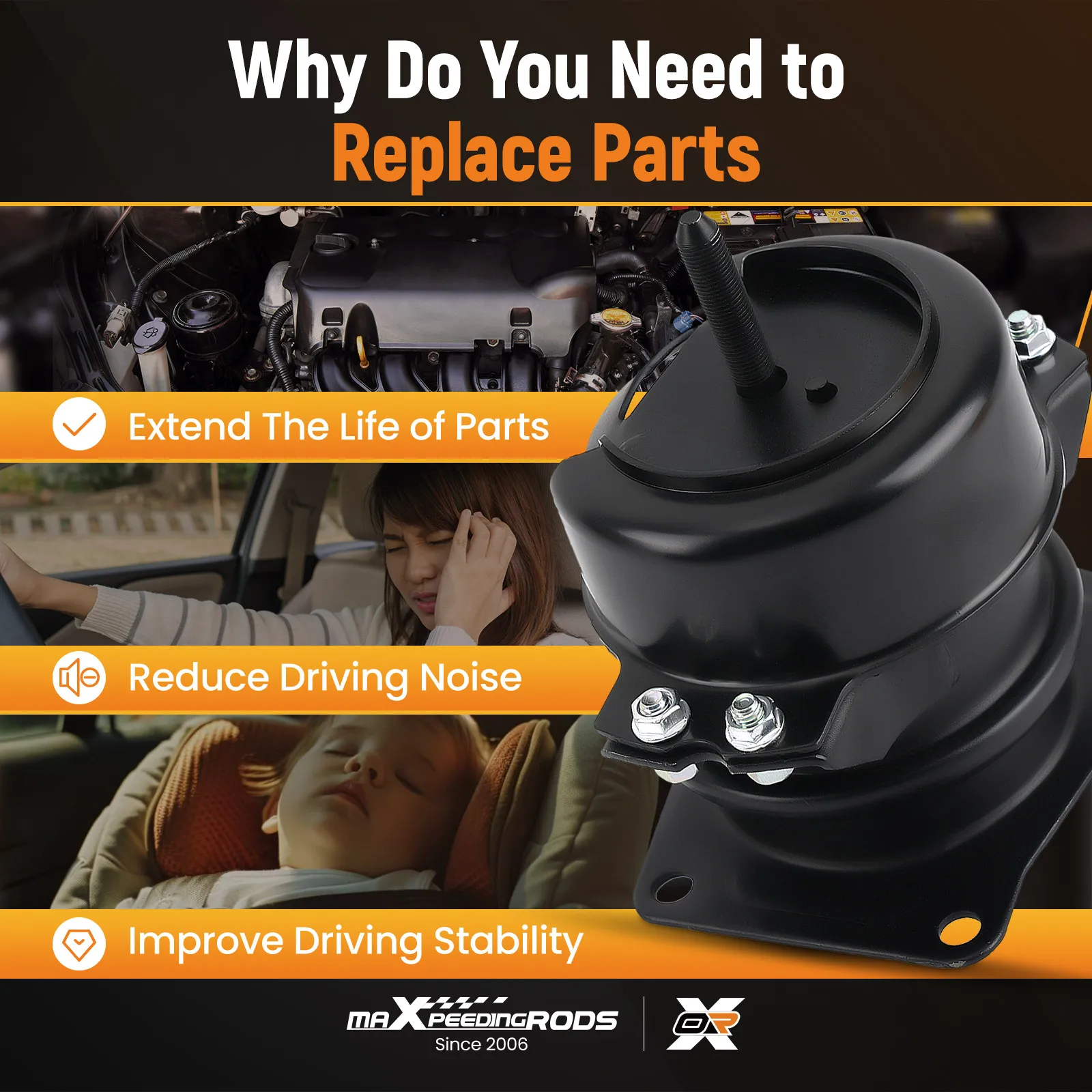 

5Pcs Motor Mount & Transmission Mount Set For Honda Pilot Acura MDX 3.5L 03 - 06