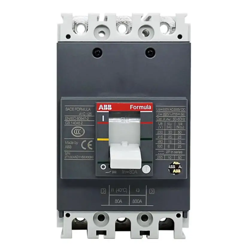 

Genuine A1C125 3P three-phase air switch molded case circuit breaker 16A-125A current optional