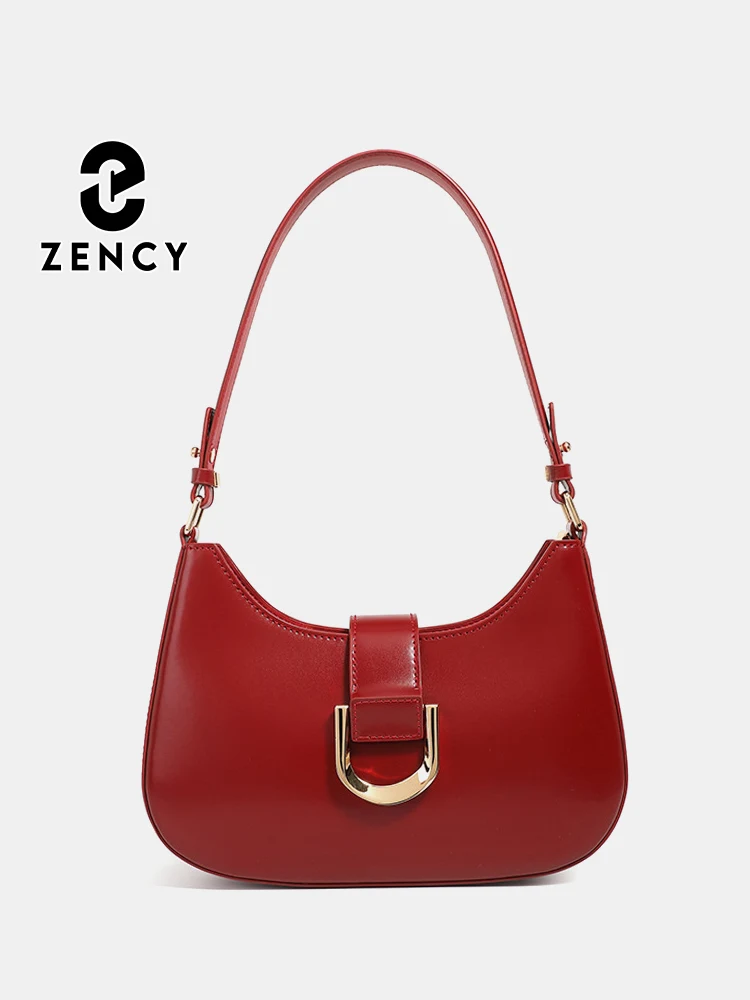 

Zency Women's Charming Leather Shoulder Bag Luxury Designer Handbag with Top Handle Crossbody Style for Fashion Girls Burgundy
