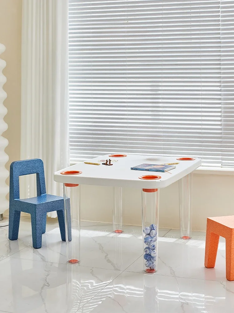 Modern simplicity of children;study desk at home depends on endorsement of tables and chairs, creative combination writing desk.