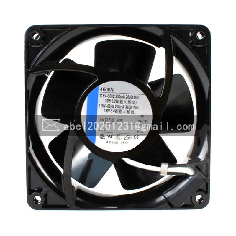 Ventilateur de refroidissement d'origine, résistant aux hautes températures, TYP 4606N 4606 N 115VAC, 12038 120x120x38mm, neuf