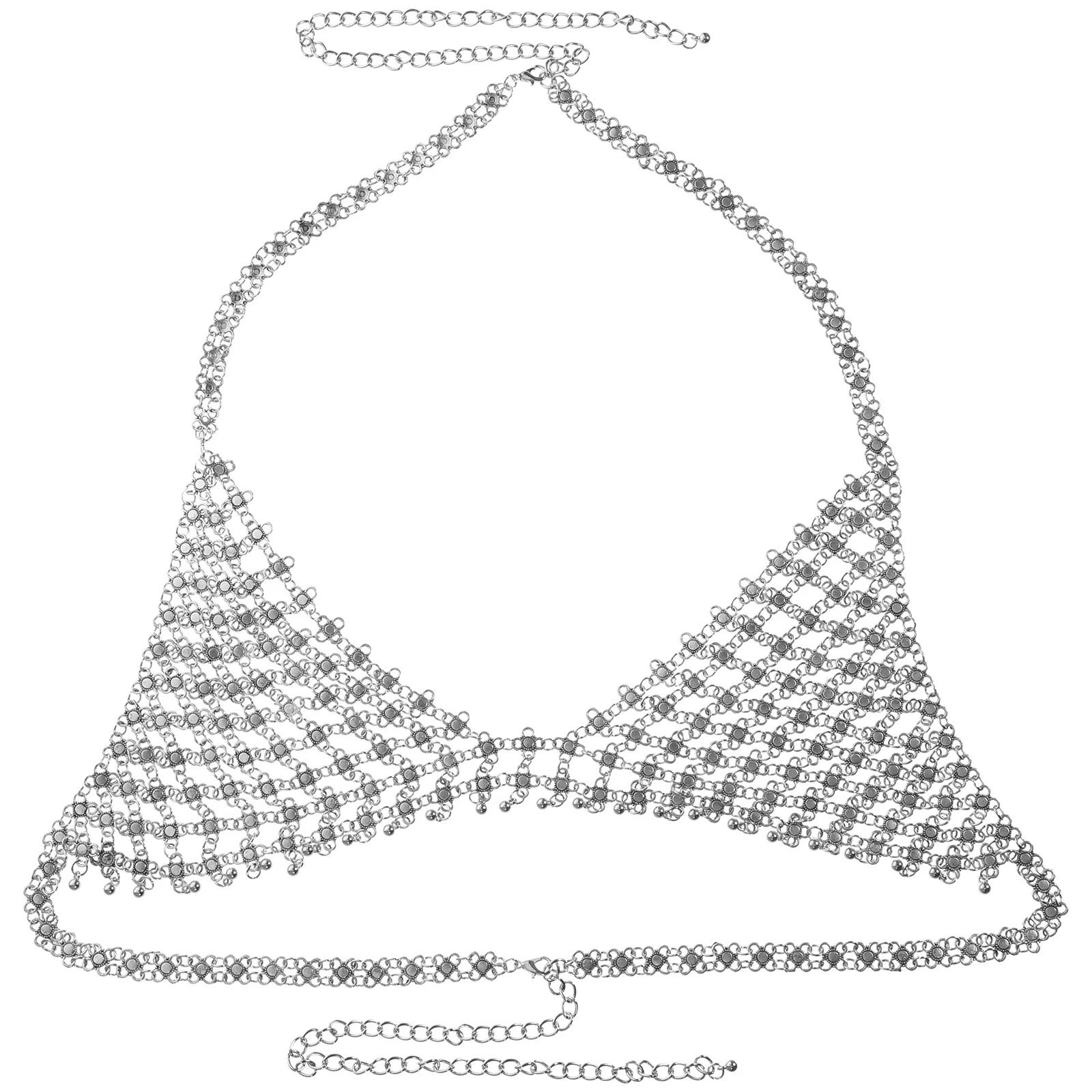 

1pc Hollow Chain Necklace For Women Sexy Bikini Bra Jewelry Beach Accessory Fashion Statement Swimwear