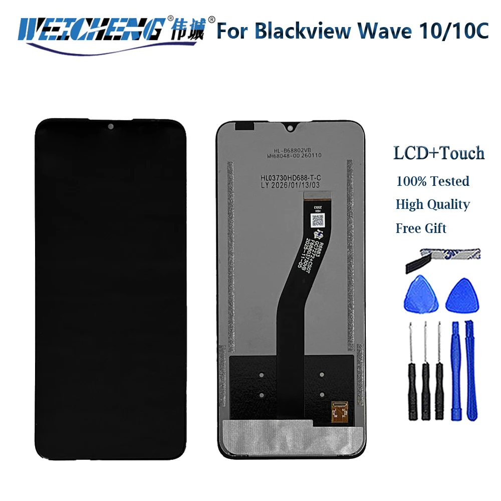 Original For Blackview Wave 10 LCD Display+Touch Screen Digitizer Assembly Wave10 Repair Part For Blackview Wave 10C Lcd Sensor