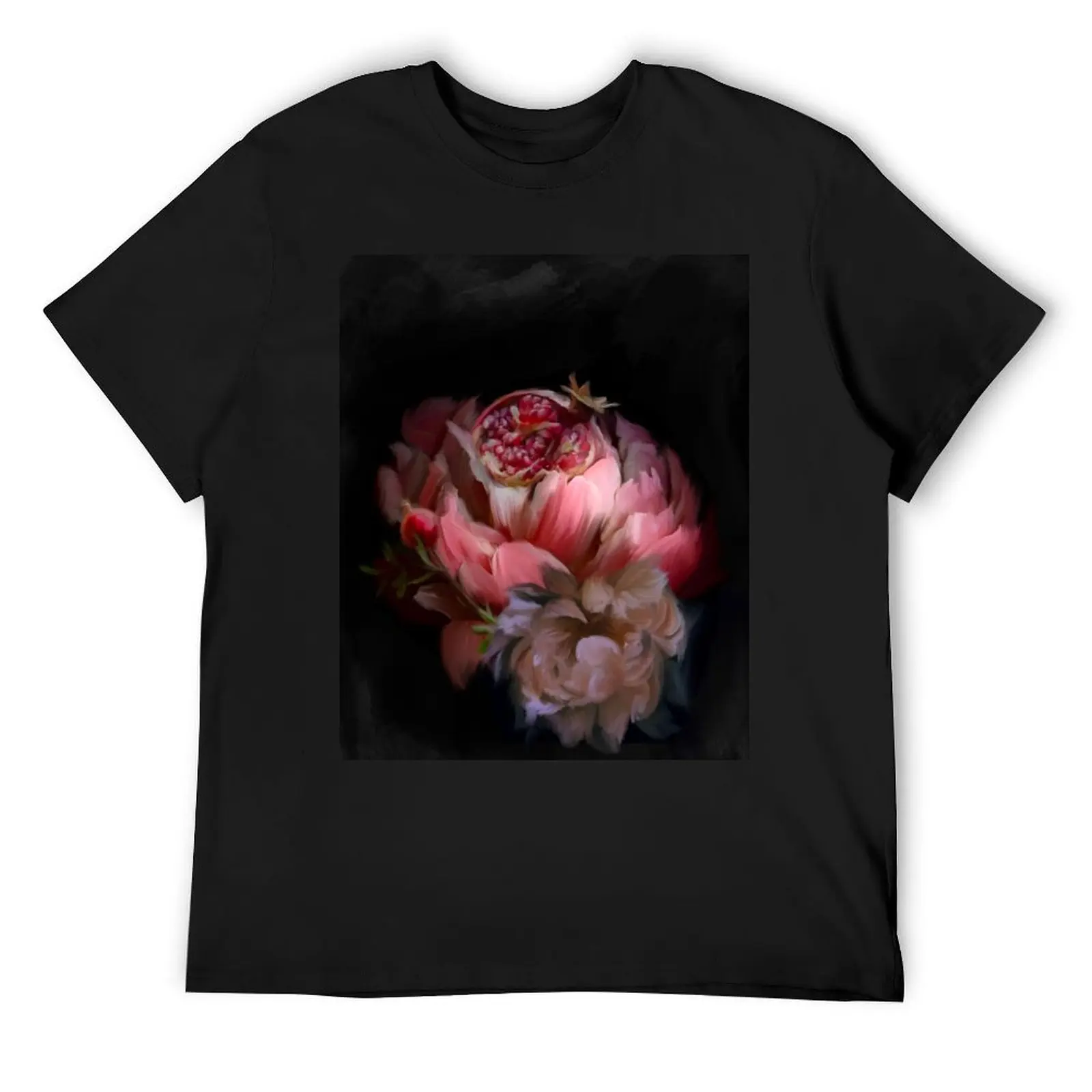 Pomegranate and Peonies T-Shirt sublime aesthetic clothes graphic t shirts mens fashion