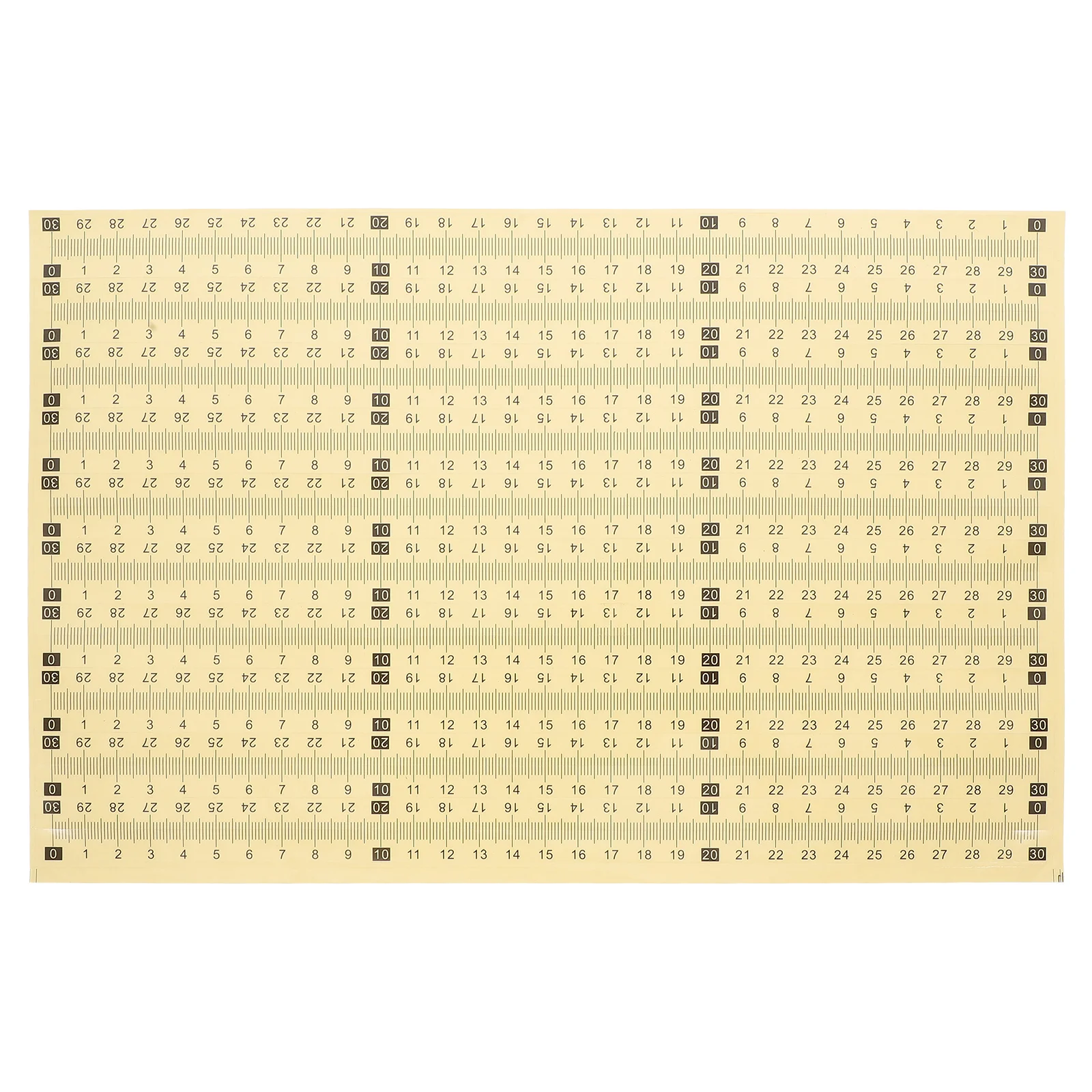 

20 Pcs Measuring Tape Ruler Stickers Adhesive Scale Labels Waterproof Woodworking Measure Self Adhesive Learning Tool