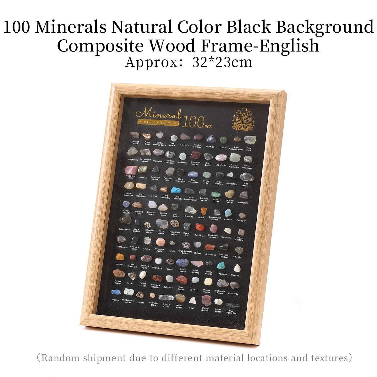 100 Pcs Natural Stones Raw Crystal Specimen Set