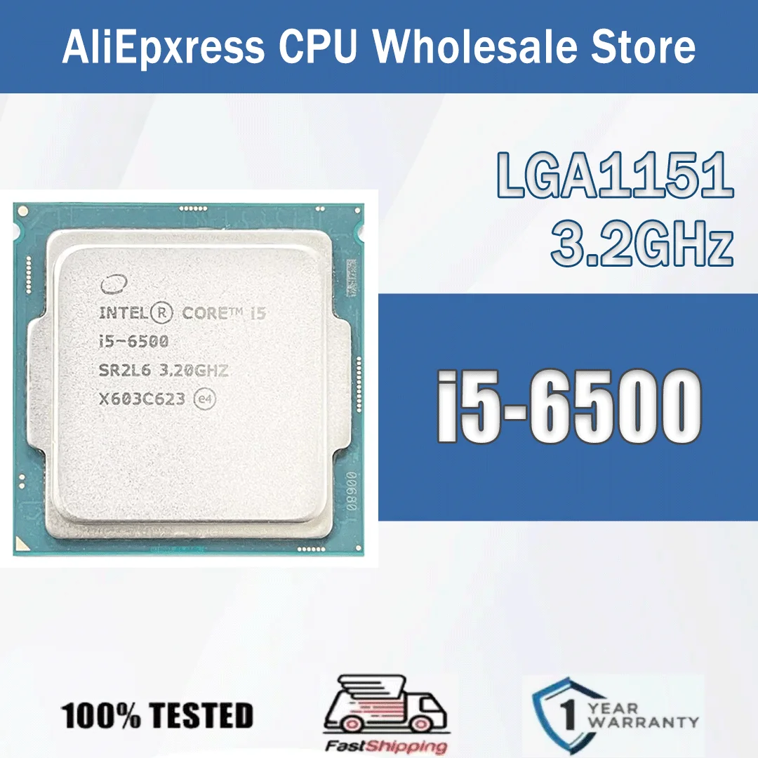 Intel Core i5-6500 3,2 GHz 4 núcleos 4 hilos CPU servidor 6M caché hasta 3,60 GHz 65W i5 6500 interfaz enchufe FC-LGA14C LGA 1151
