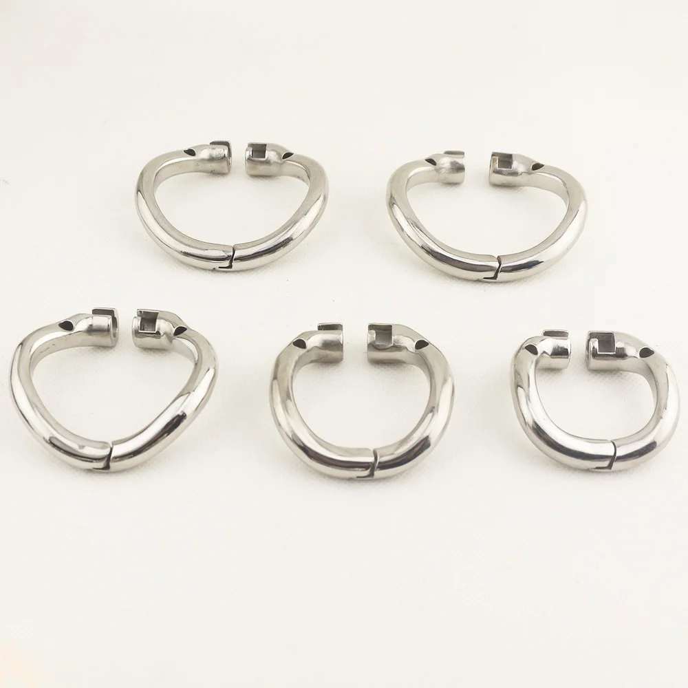 New Additional Arc Chastity Base Ring fit for New Men Chastity Device in Our Shop Curved 5 size choose Cock Cage SM Bondage Ring view 6