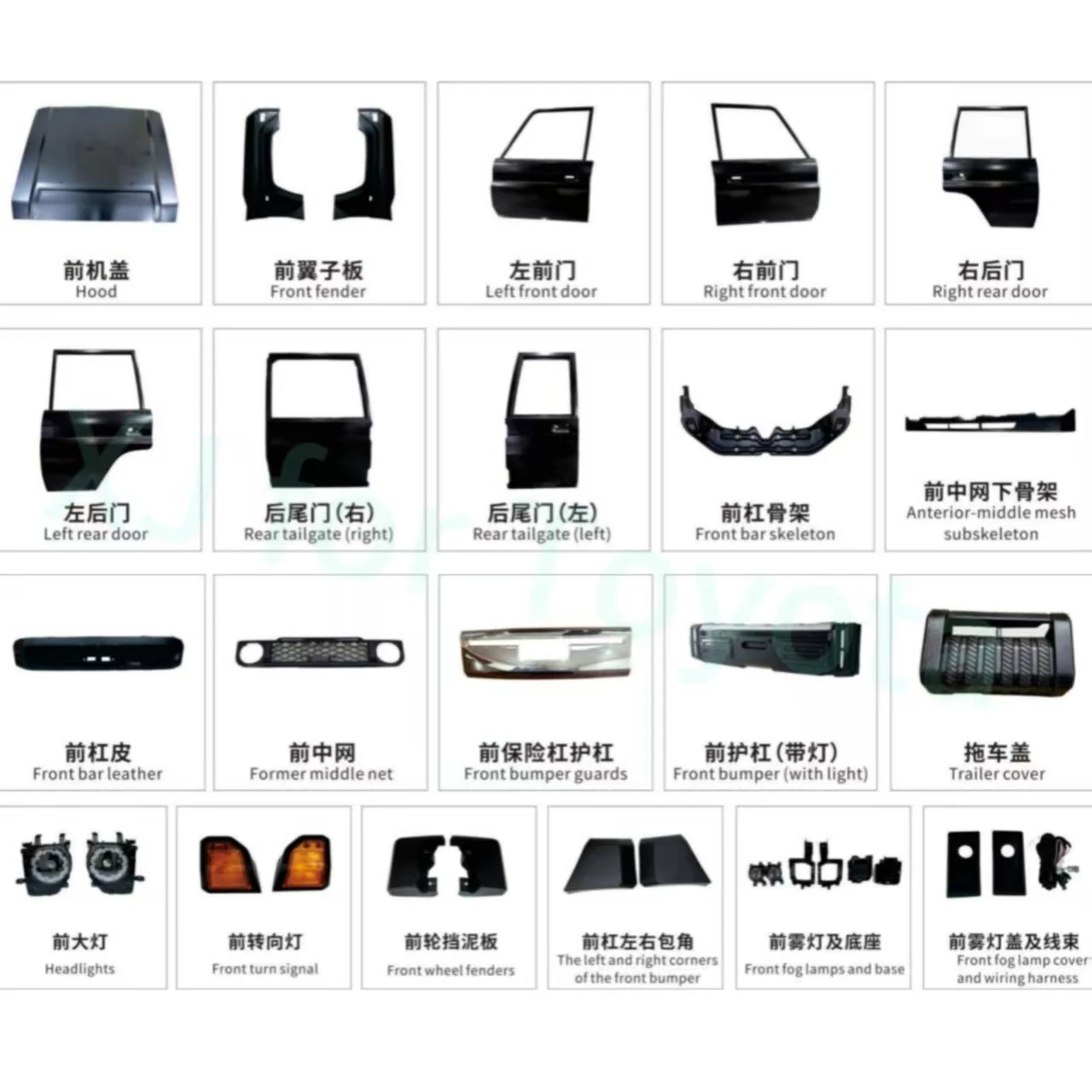 Body Parts for Cars for Land Cruiser 76 LC79 LC78 LC76 HZJ76 89-23 Upgrade to Land Cruiser 2024 Body Kits for Cars 2