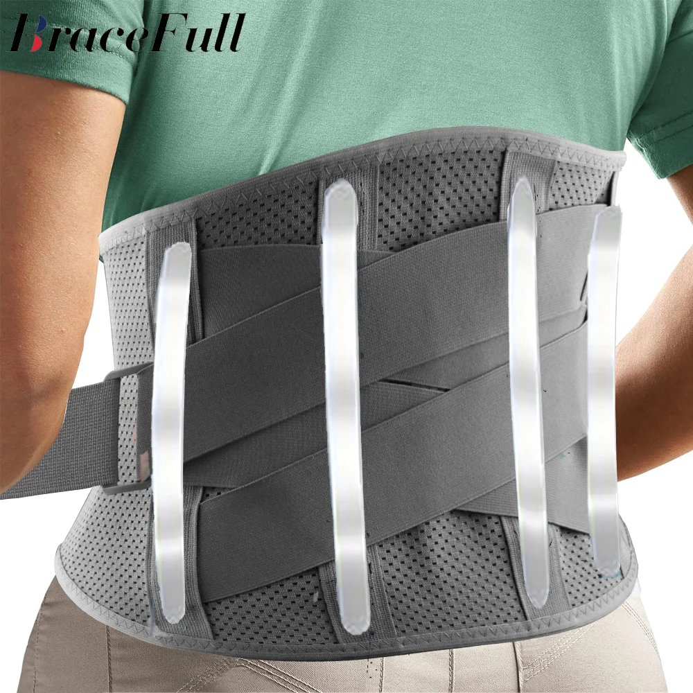 

Back Brace for Lower Back Pain Relief with 4 Stays,Lumbar Support Belt with Breathable Mesh for Heavy Lifting,Sciatica Pain