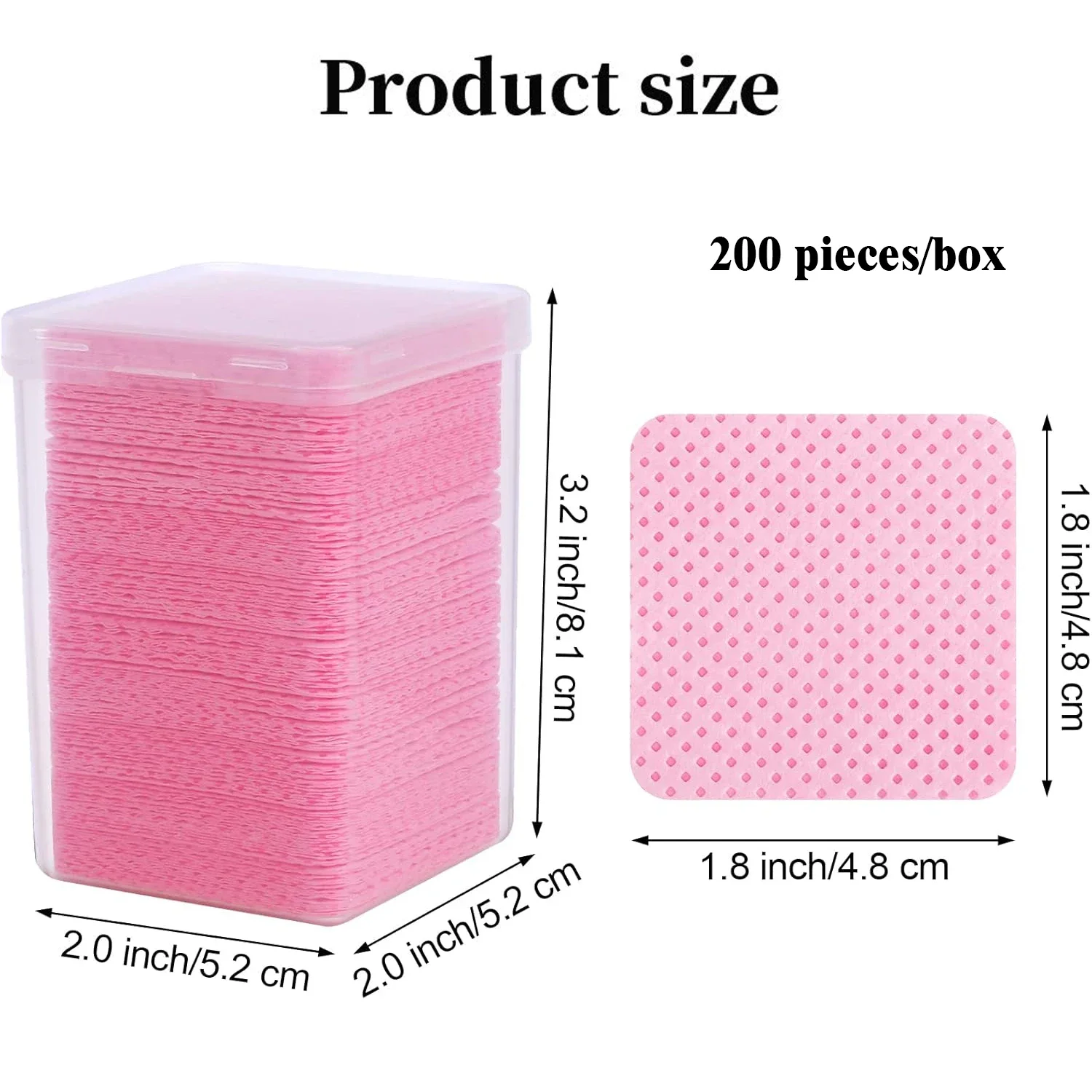 Lingettes professionnelles sans peluches pour les ongles : super absorbantes et sans peluches, parfaites pour le retrait du vernis à ongles et le nettoyage de la colle à cils