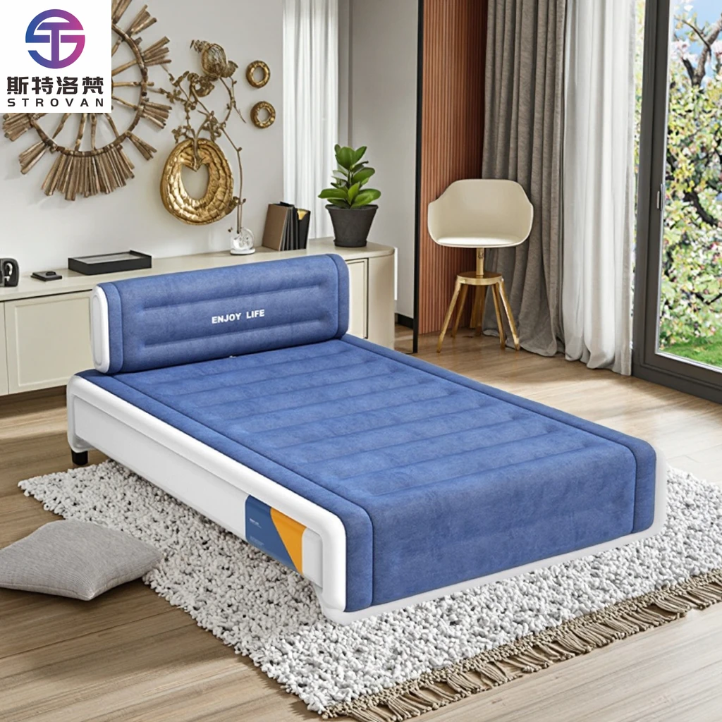 

STLF WJW Modern Outdoor Single/Double Inflatable Air Mattress Extra Thick Auto-Inflating Portable Bed Elevated Foldable for Gard