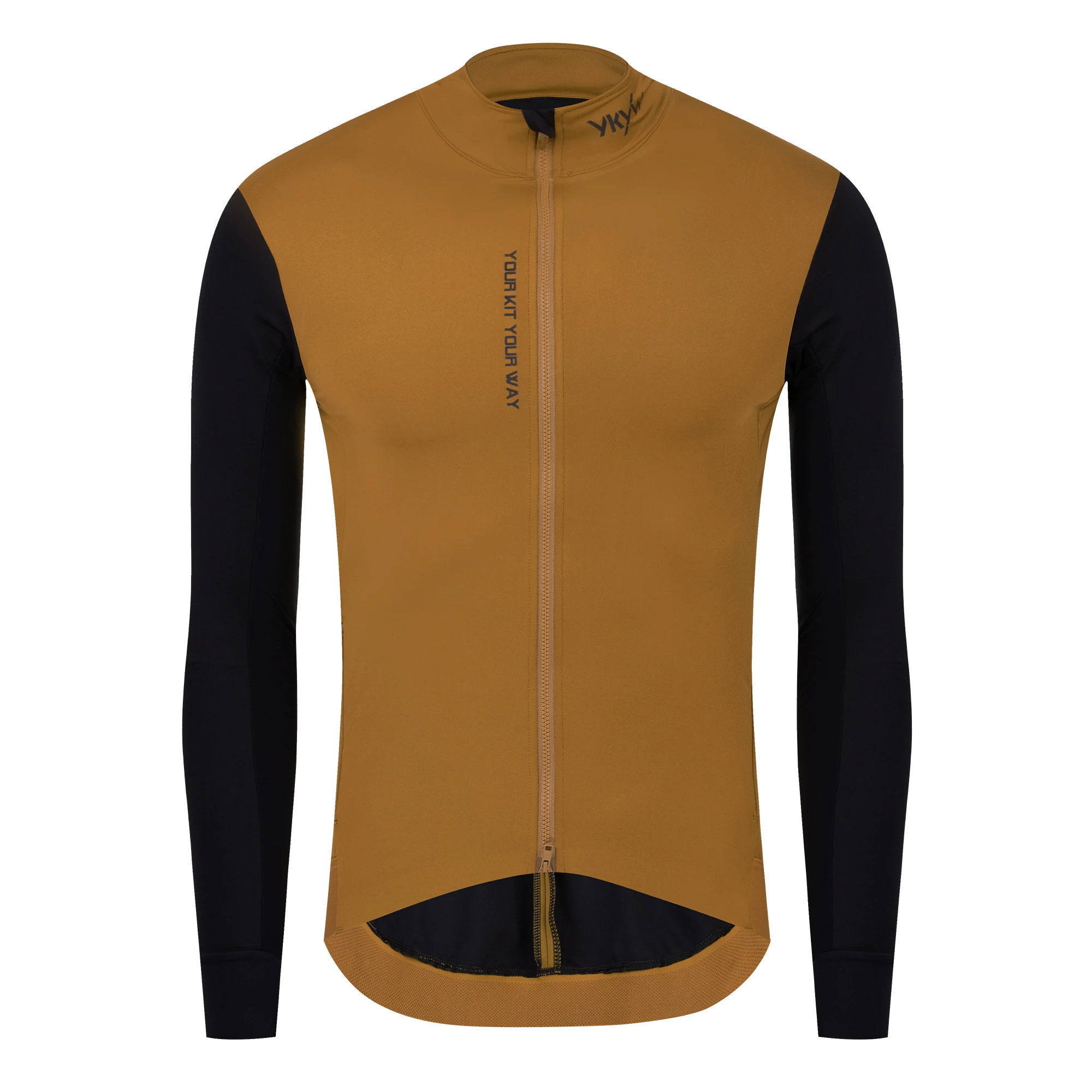 YKYWBIKE Herren Winter-Radtrikot Warme Rennrad-Jacke Dünnes Weiches Fleece Atmungsaktive MTB-Fahrradbekleidung – Detail 23