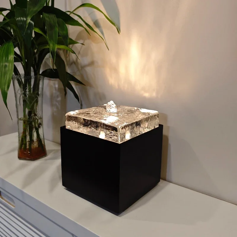 Lucky flow ornament circulating water entrance living room office decoration opening housewarming gifts making