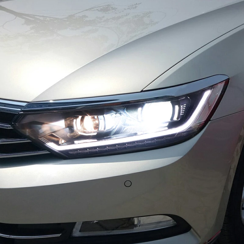 For Volkswagen Magotan Headlight Assembly Special Modification 17-19 Weiran High-End LED Daytime Laser Strong Light Xenon Lamp