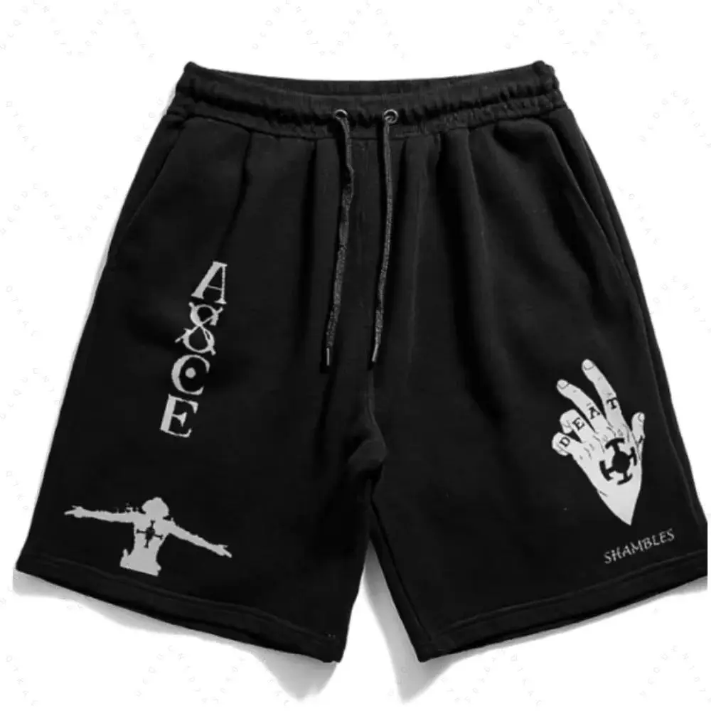 2026 One Piece Printed Shorts Summer Men's Daily Sports Breathable and Comfortable Beach Basketball Shorts view 3