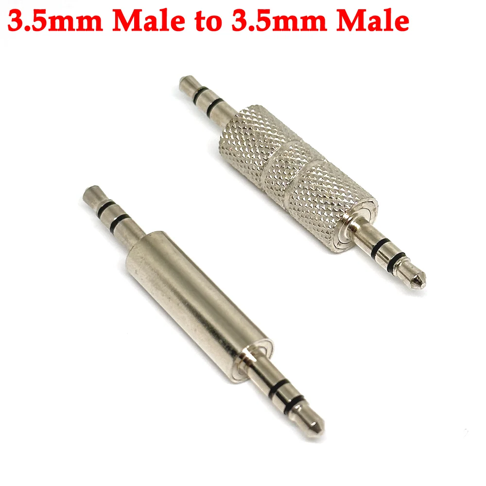 3,5mm macho para macho adaptador, conversor, áudio estéreo, fone de ouvido, alta qualidade