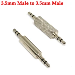 3.5mm male to Male 3.5mm / 3.5 mm male to male 3.5 mm Adapter Converter Stereo Audio Headphone Jack High Quality