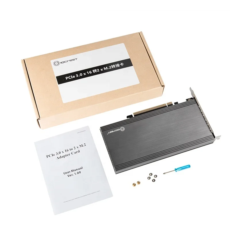 Chipset ASMedia ASM2824 adattatore dual M.2 NVMe PCIe 3.0x16