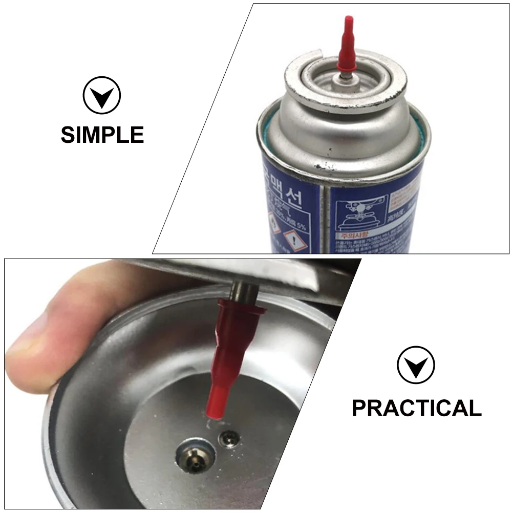 

6pcs Gas Tank Adapter Inflatable Valves Nozzle Connector Plastic Converters for Torch Stove Bottle Refill Adapters Charging