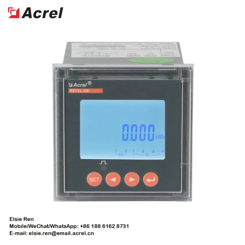 ACREL PZ72L-DE DC Power Meter DC Panel Energy Meter with RS485 / CE