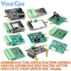 ADS8688 ADC Data Acquisition Module DAC8563 DAC1220 AD9226 DAC8550 ADS8361 ADS1256 AD7606 Analog-to-digital Conversion Board