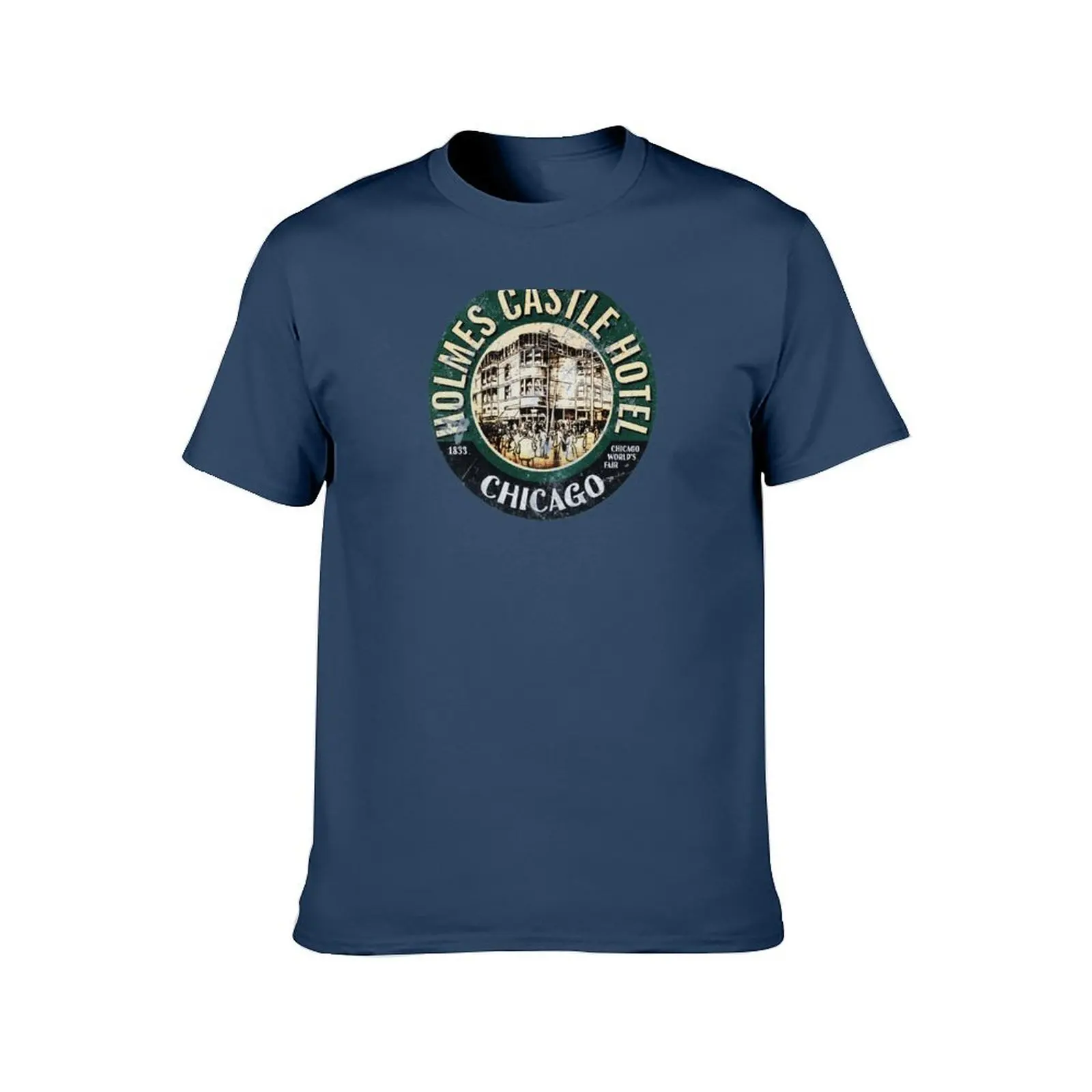 Vintage Holmes Castle Hotel T-Shirt t shirt man designer man graphic t shirt t shirts for man pack cotton T-Shirt