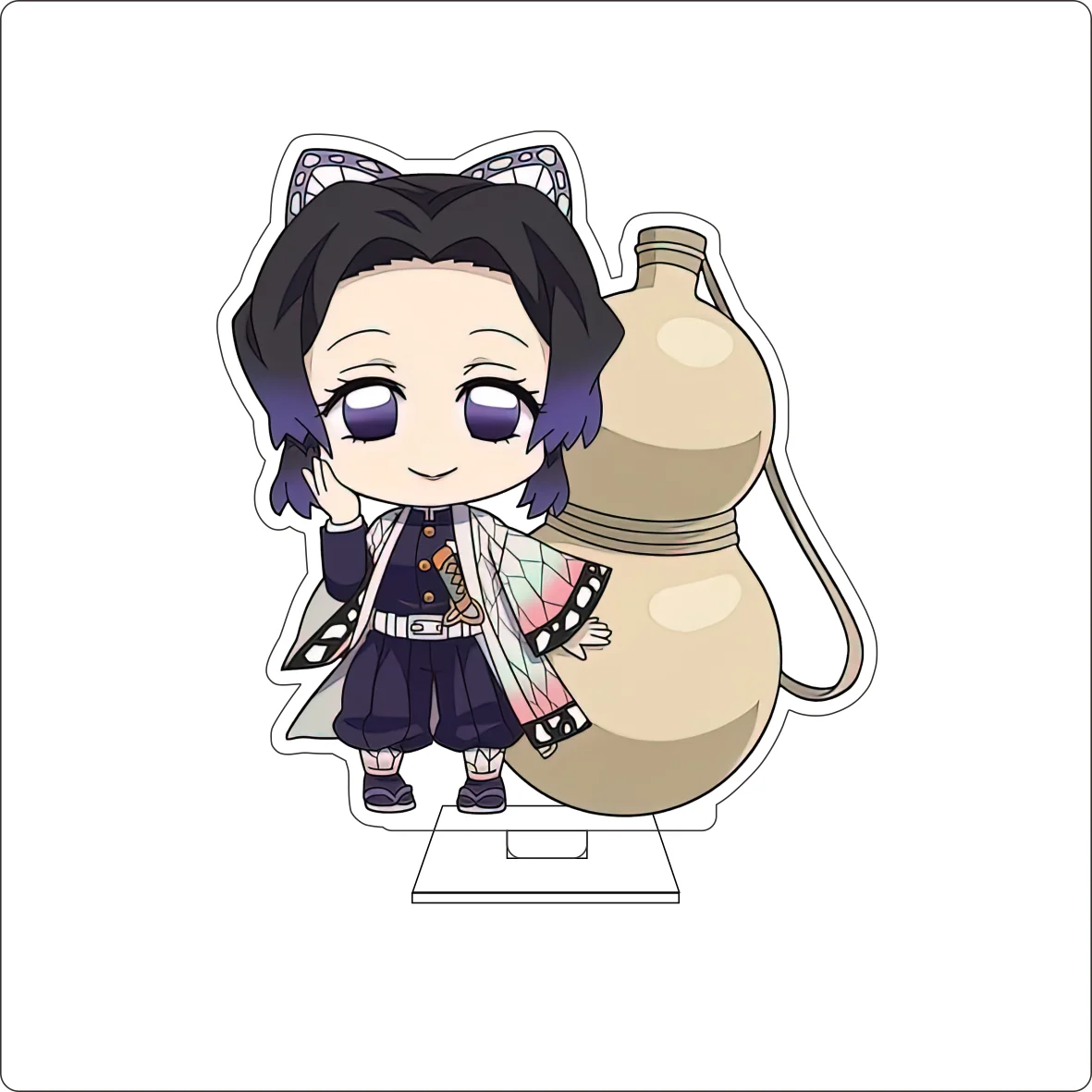 10CM Anime Demon Cosplay Cute Acrylic Figure Stand Plate Tomioka Giyuu Rengoku Senjuro Ornaments Gifts view 6