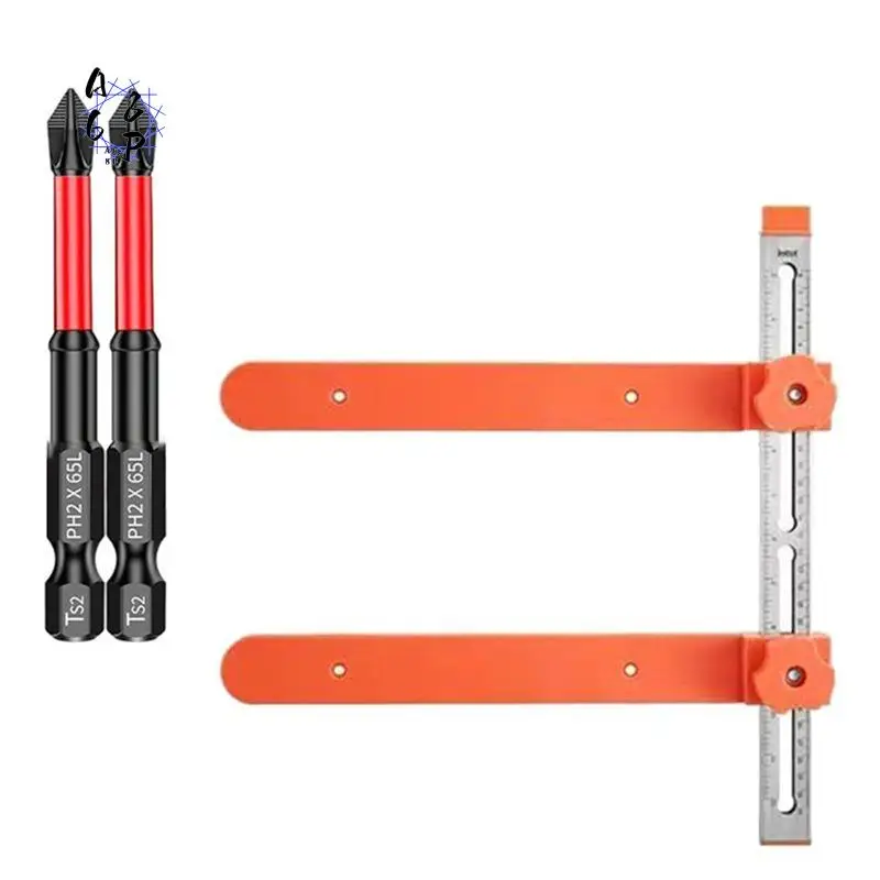 A68P-Cabinet Hardware Jig, Drawer Slide Jig, Cabinet Hardware Jigs With Magnetic Punch Locator,Fast Install Drawer Slides