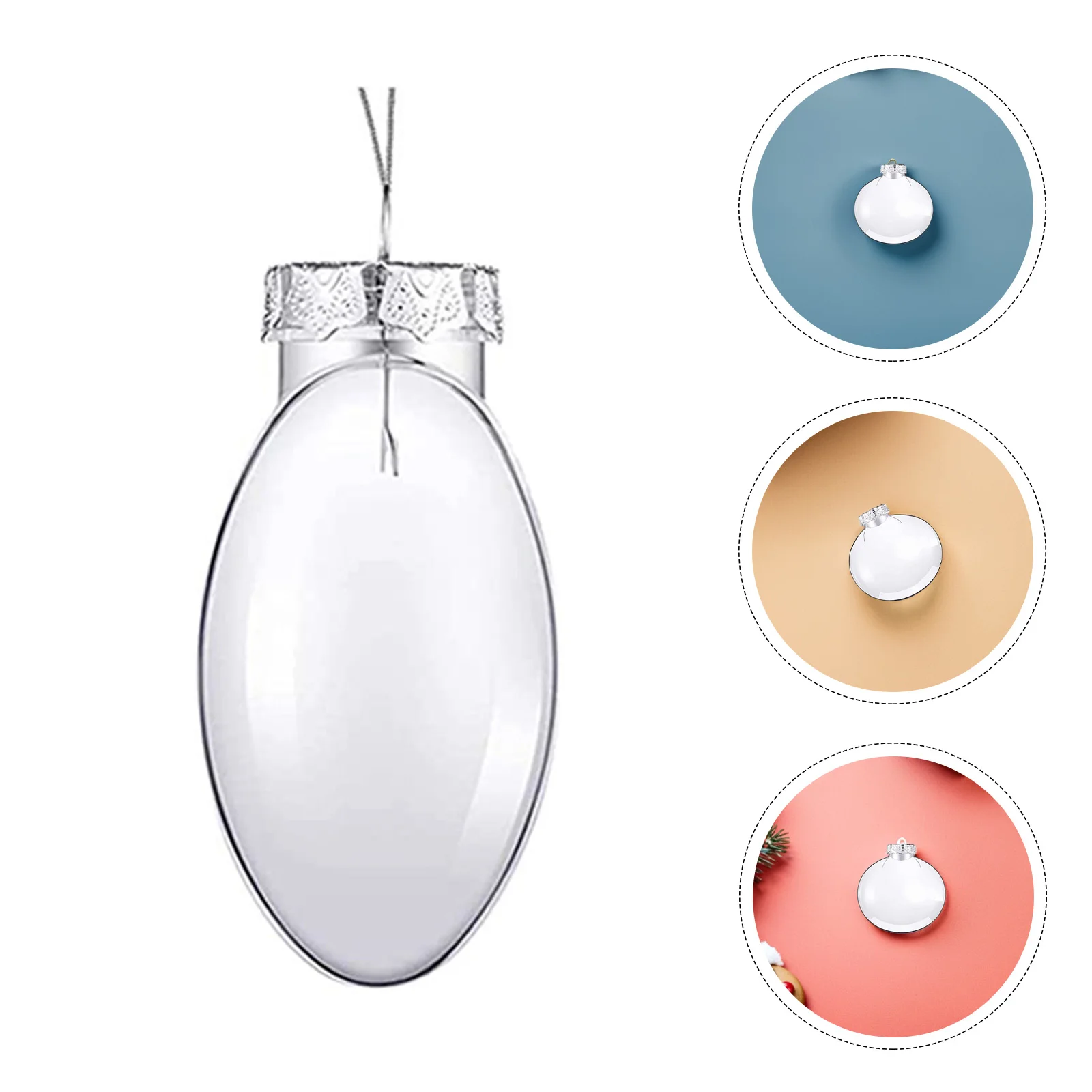 

20Pcs Xmas Tree Hanging Ornaments Transparent DIY Christmas Ball Decorations Party Props Christmas Decor Xmas Tree Ornament