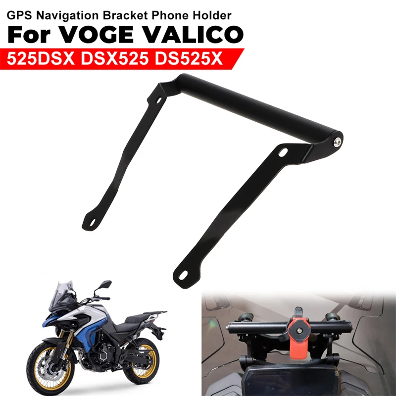 For VOGE Valico 525DSX DSX525 DS525X DSX 525 DSX DS X Mobile Phone Bracket Support GPS Navigation Plate Board Bracket Adapter