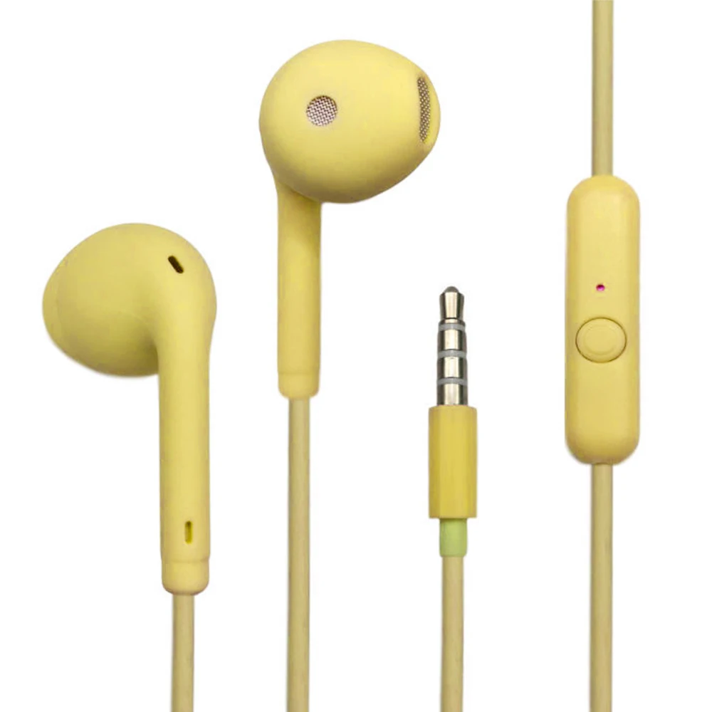 Multi-function 3.5MM Wired Earphones Headphones in Ear With Mic Sports Music Earduds Handfree Headsets For Xiaomi Samsung Huawei
