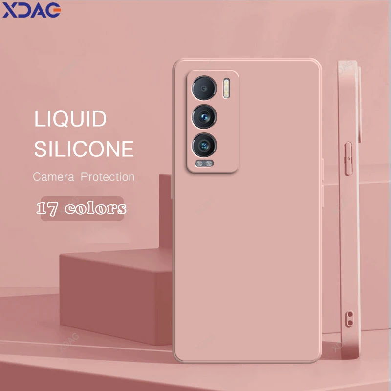 Internal Flocking Square Phone Case for OPPO Realme GT Master Explorer Edition 5G Dual Layer Liquid Silicone Soft Original Cover