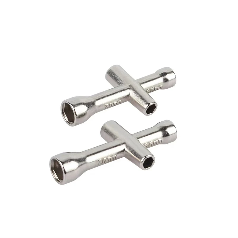 4-7mm Wheel Nut Wrench Set for RC Car | Cross Sleeve & M4 Nut Tool for HSP 80132 Model Car Tire Removal